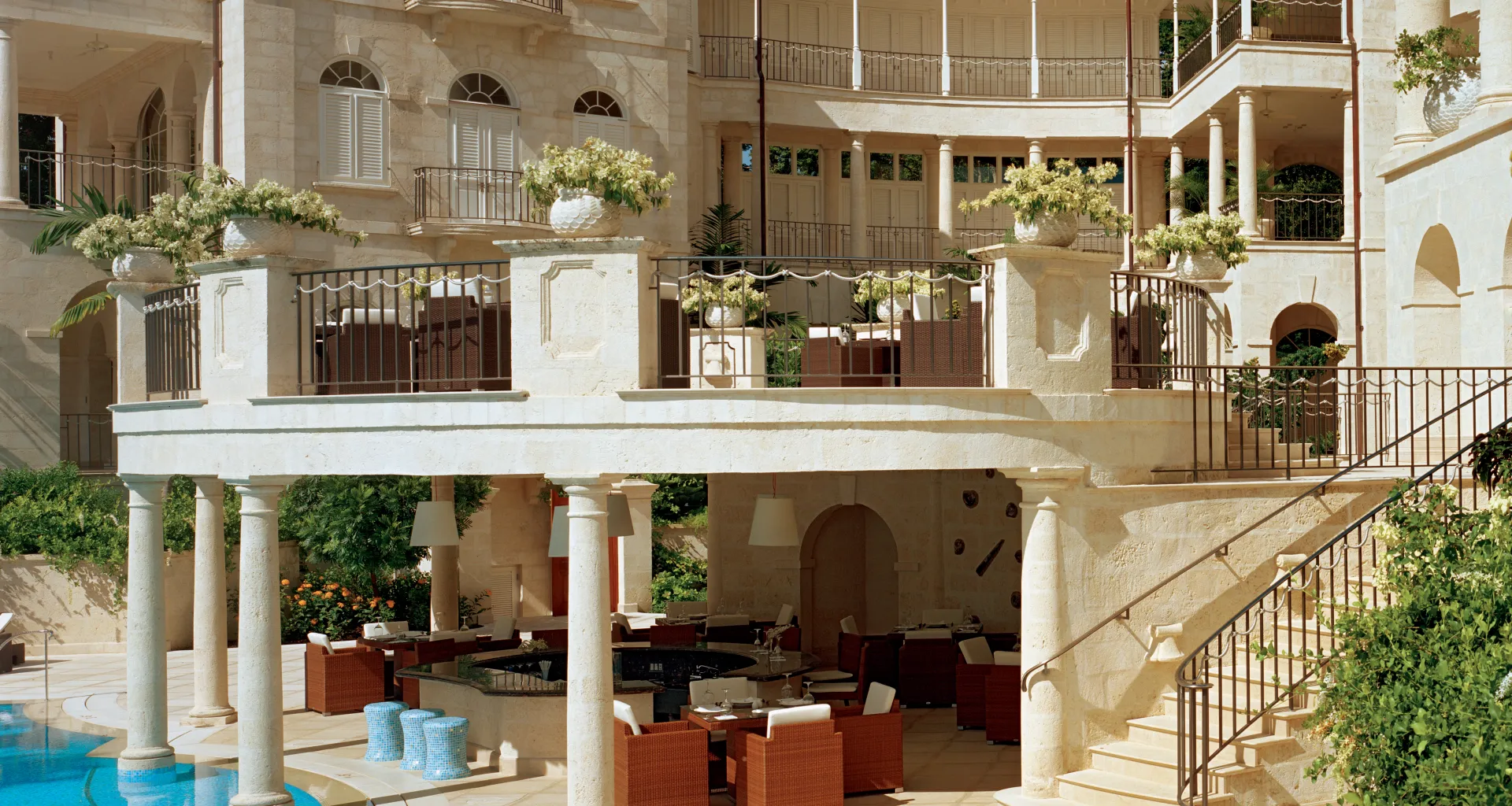 One Sandy Lane Pool Terrace, Larry Warren Architect, Barbados