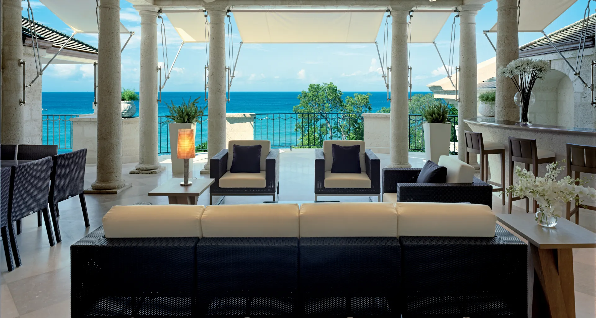 One Sandy Lane Penthouse Terrace, Larry Warren Architect, Barbados