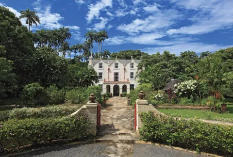 St Nicholas Abbey Great Front Entrance, Larry Warren Architect, Barbados